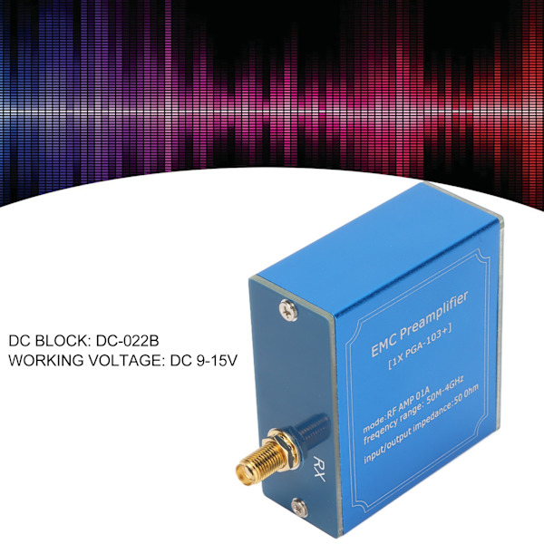Matala Melun Vahvistinmoduuli 50M‑4GHz Laajakaistainen Plug and Play DC 9‑15V Korkea Vahvistus LNA-moduuli Viestintäjärjestelmille