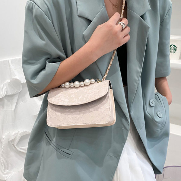 Ny väska dammode Pärla handväska kedja axelväska crossbody
