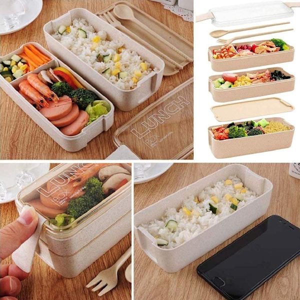 Lunsjboks Brotdose Bento Box Vesperdose for barn og voksne