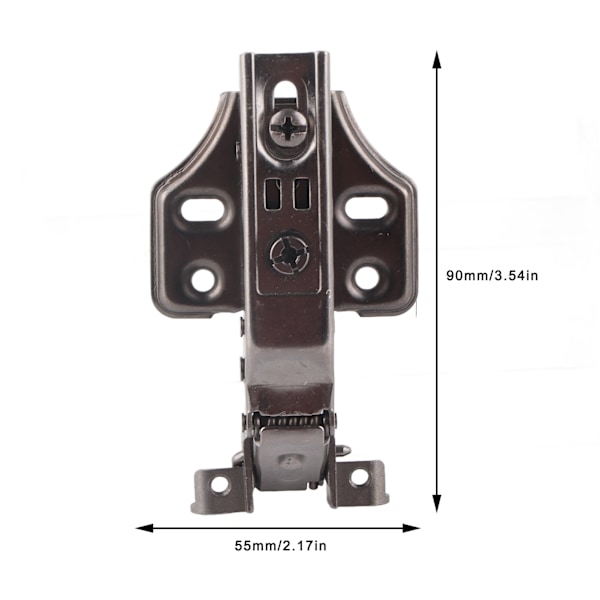 Hydraulisk Lydløs Aluminium Dørhængsel Punch Fri Skab Dørhængsel Hardware