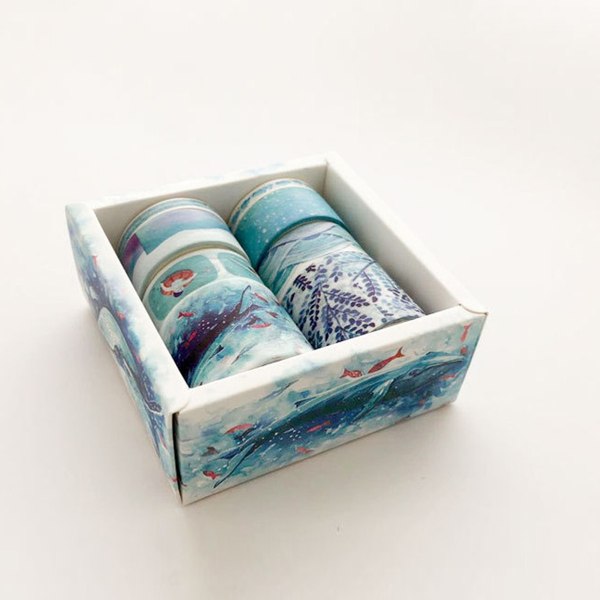 Grön växt Washi tejp set, perfekt för Bullet Journal-tillbehör,