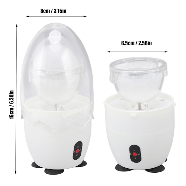 Elektrisk äggblandare Shaker Elektrisk Golden Egg Maker Hemma Äggula Vit Mixer Vit 100‑240V EU-kontakt