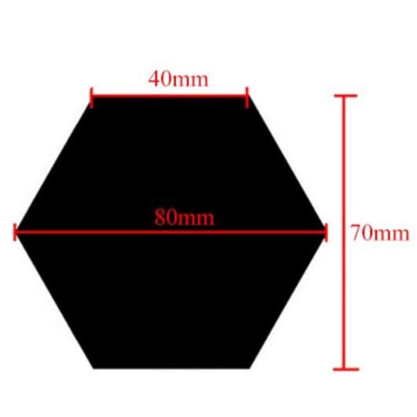 Hankyky 12 STK Akryl Speil Veggklistremerker Selvklebende Abn