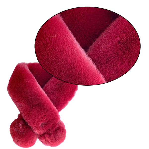 Fleece Skjerf for Gutter og Jenter Varmt Vinter Høst Barne Skjerf red