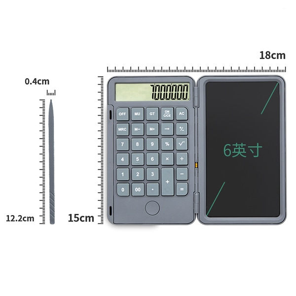 Lommeregner - Lommeregner med 6,0 tommer LCD-skrivefunktion
