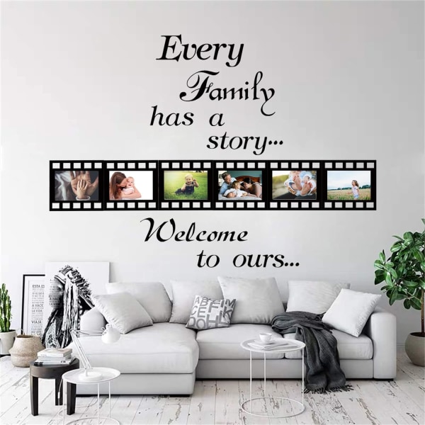 Varje familj har en historia, familjeväggklistermärken innehåller 6 st 4x6