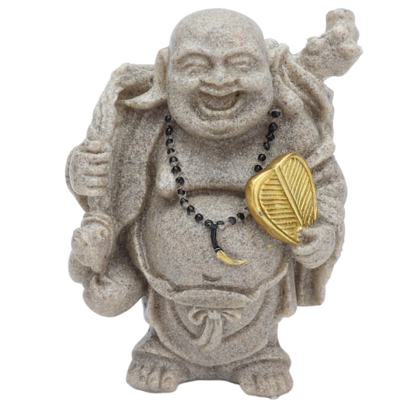 Buddha Statue Resin Mini 8cm Maitreya Latterlig Buddha Figur til Hjem Kontor Dekoration Gave Samling