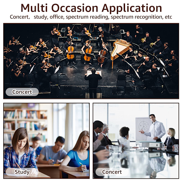Notmapp Mapp 4 Sidor Expandera Piano Notmapp Pärm Ele Spiral Notmapp Organizer A4 Storlek Skrivbar Körmapp för Notförvaring