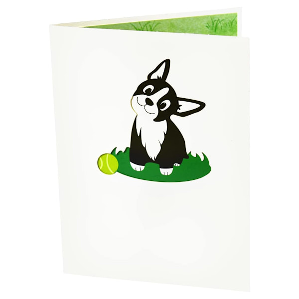 Hund Pop Up-kort, 3D Pop Up-kort, Pop Up-födelsedagskort, Boston