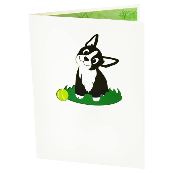 Hunde Pop Up Kort, 3D Pop Up Kort, Pop Up Fødselsdagskort, Boston