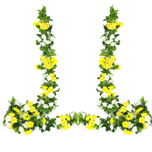 2 stk. Blomstkrans Kunstig Rosekrans, Kunstig Blomst