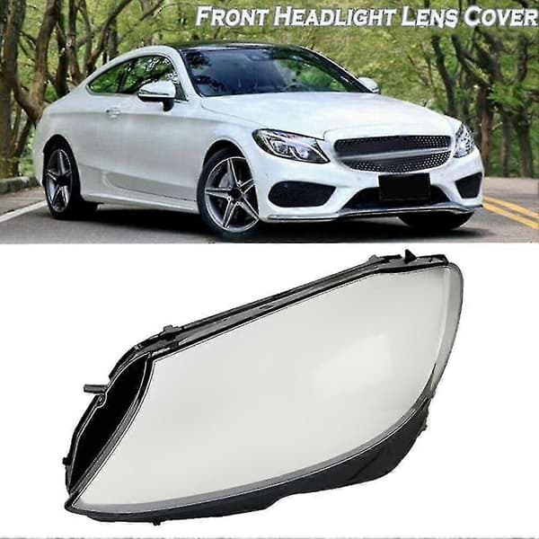 Frontlykt Hovedlys Lampe Linse Deksel Skjerm For W205 C180 C200 C260l C280 2015-2017
