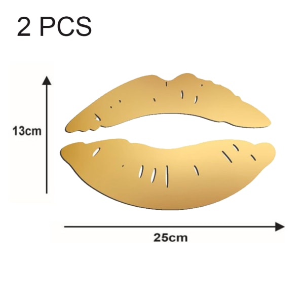 2 stk. Lepper Akryl Speil Veggklistremerke 3D Dekorativ Speil Klistremerke