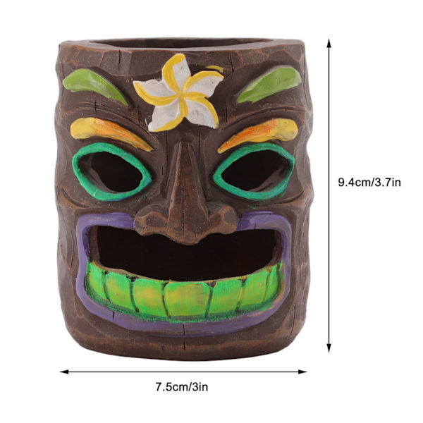 Grimace Ashtray Resin Tree Face Koristeellinen Fluoresoiva Meikkisiveltimen Kynäkuppi Kotityöpöydälle