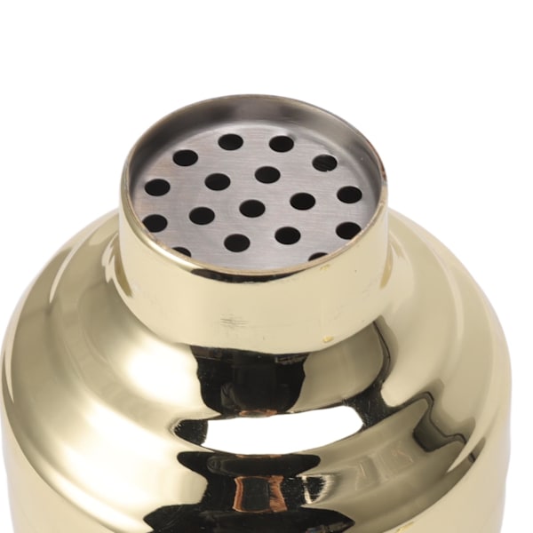 Cocktail Shaker 304 Rustfritt Stål Mikser Drikk Shaker for Hjemme Barsett Barverktøy 510ml Gull