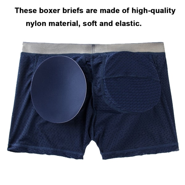 Män Mesh Underkläder Boxershorts Shorts Andningsbar Gren Män