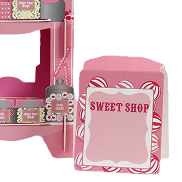 3-vånings pappers cupcake-ställ kartong cupcake-torn dessert cupcake-hållare engångsbakverk stativ för födelsedagsfester