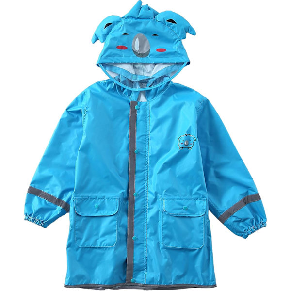 Regnrock Regnponcho Unisex Vattentät Barn Regnrock Regnjacka blå