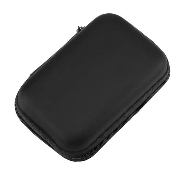 Bærbar lille øretelefonopbevaringskasse Carry Pouch Bag Box (Sort)