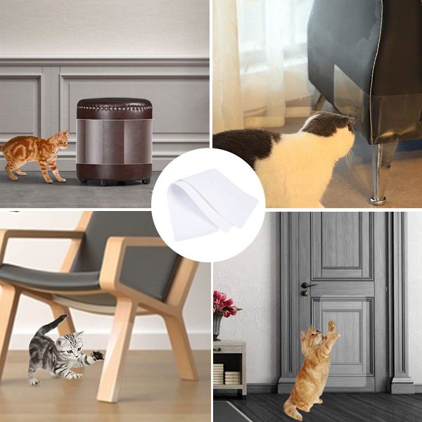 4 STK Kattklösningsdynor, Självhäftande, Repskydd