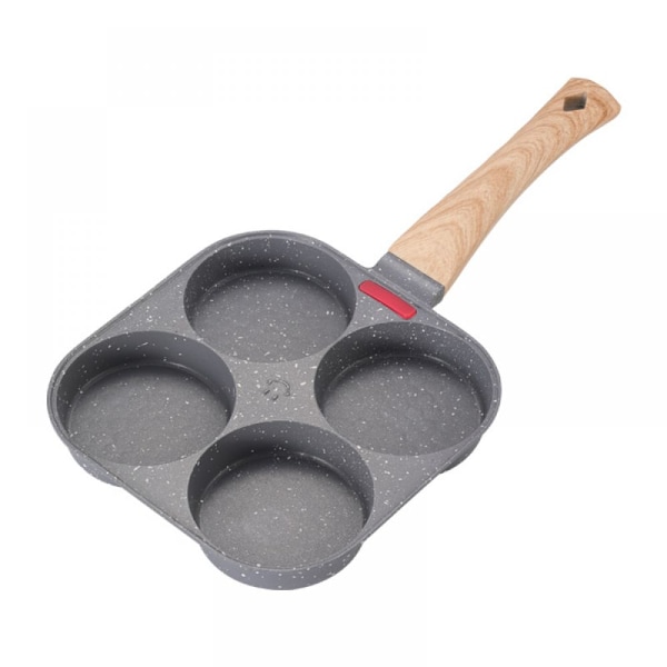 Äggstekpanna, Förtjockad Pannkropp Säkerställer Hållbarhet & Långvarig Prestanda, Design med Fyra Hål För Samtidig Matlagning, Nonstick-beläggning