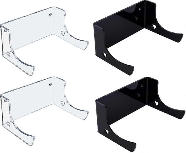 Snyggt väggfäste för skateboard med förvaringskrokar för longboards och snowboards - 2-pack