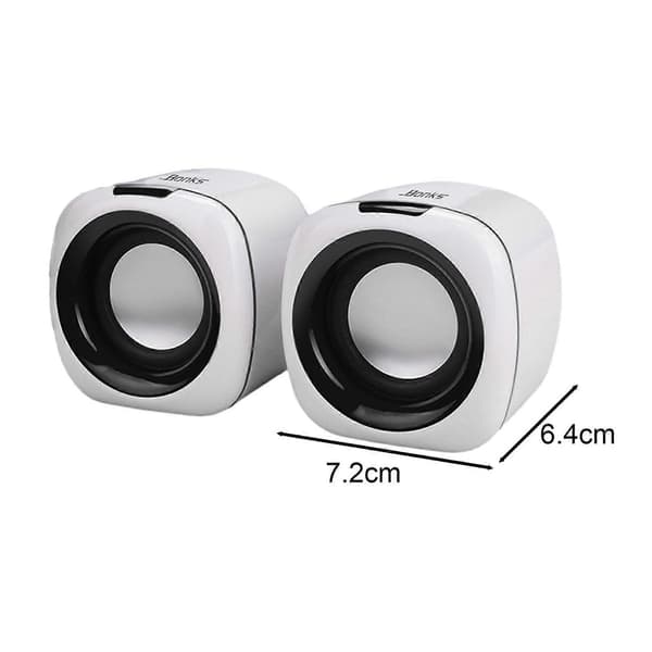 1 par computerhøjttalere USB-drevet stereolyd dyb bas bærbar mini kablet bærbar stationær pc-lydboks subwoofer