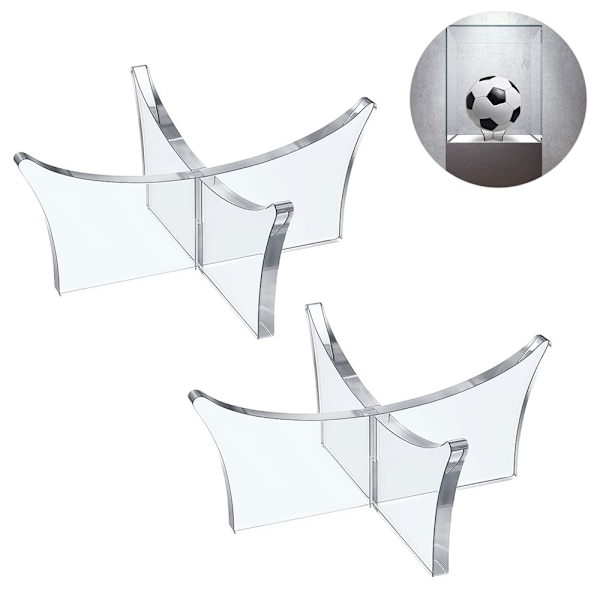 2 stk. Basketball Stativ Holder Fodbold Stativ Akryl Bold Dis