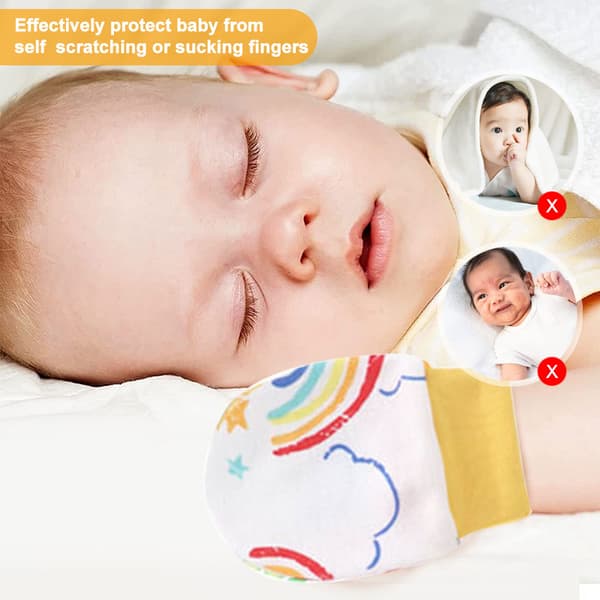 6 par nyfödda vantar Baby Småbarnshandskar Repfria vantar