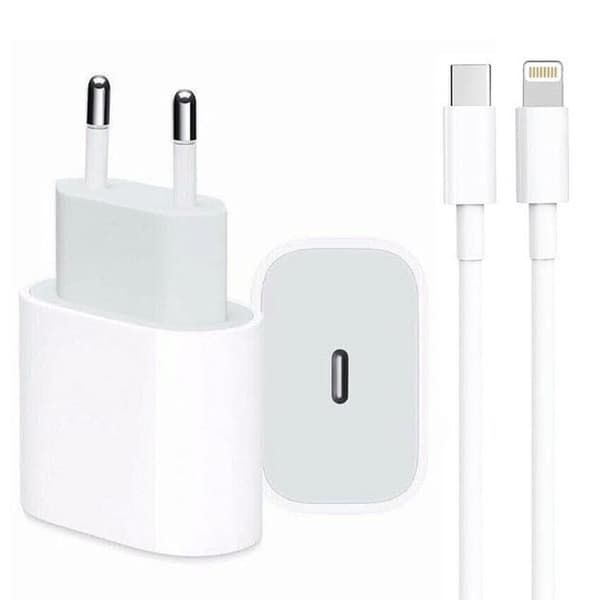 20W iPhone-oplader med kabel - PD3.0 hurtig opladning i EU