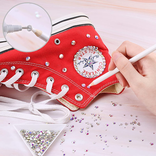 Kristall Rhinestones, Flat Back Glass Stones för Nail Art, DIY Hantverk