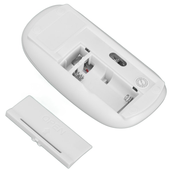 Langaton näppäimistö ja hiiri -kombo 2.4G USB Ultraslim Kannettava Ergonomisesti muotoiltu Kestävä Näppäimistö ja Hiiri Kannettavalle Tietokoneelle Hopea