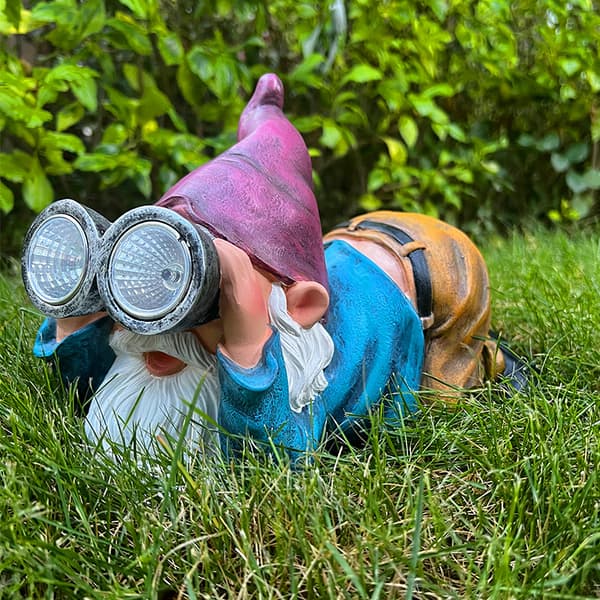 Sjov Havegnom med Solbelysning, Havegnom Figur, Wa