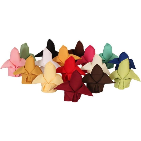 Dine Stolkleser - 20 Tommer Kvadrat Premium Polyester Klut Servietter