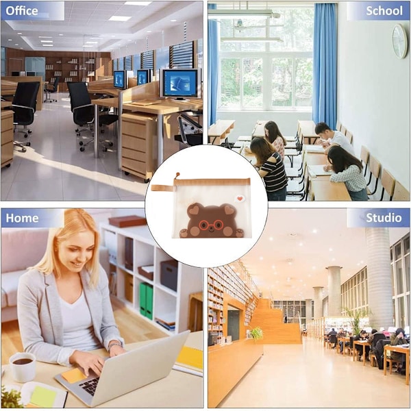 Lynlåspose Filmappe Vandafvisende mappe Skolekontorartikler