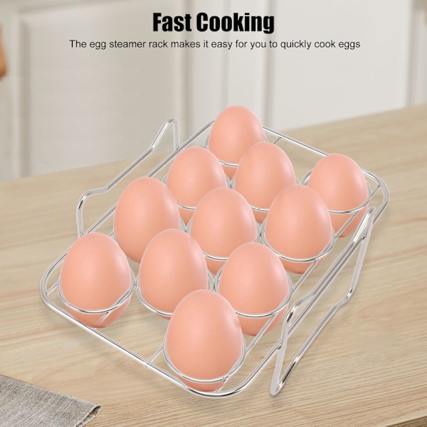 Eggdamperstativ i 304 rustfritt stål, høy styrke, matkvalitet, stekerist for NINJA FOOD