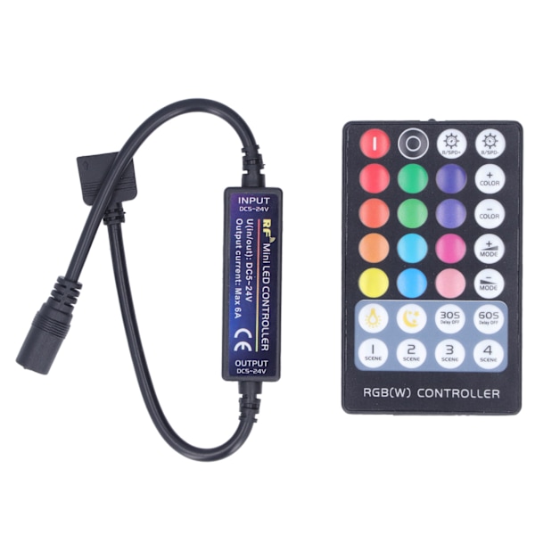 LED-styrenhet RF Mini RGBW LED USB Lampremsa Full Touch Fjärrkontroll Transmission Ultratunn Styrenhet