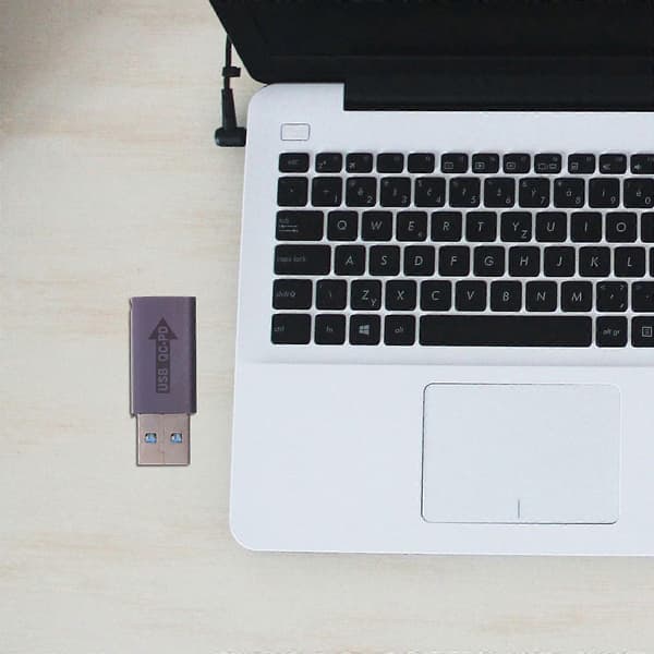 USB A til USB C-adapter USB A hann til USB C hunn-adapter Telefonladekonverter