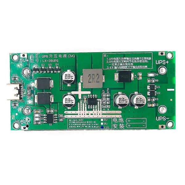 15w 3a High- Ups18650 Boost Lading 5v Lading Og Utlading Ups Uavbrutt
