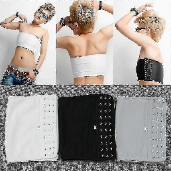 Åndbar stropløs brystbinder til kvinder til trans-cosplay, ny model L Black