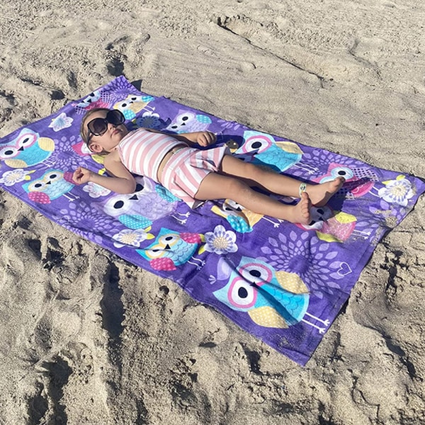 Butterfly Beach Handduk för tonåringar, flickor, pojkar, barn, badlakan