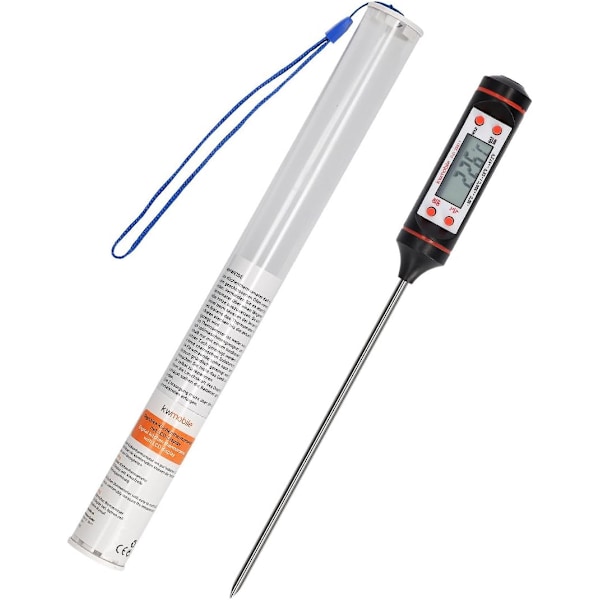 Perfekt Julstrumpa Present Till Honom Eller Henne, Lättläst Digital Termometer För Matlagning, Extra Lång Sond För Säker Hantering Och