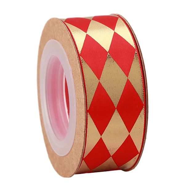 Diamant 2.5 Tryckt bandad bakgåva låda förpackning band diy