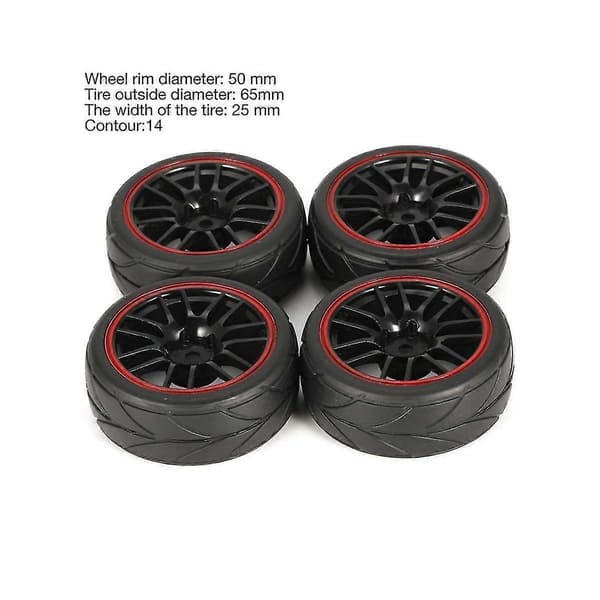 1/10 Rc Bildäck På Ing Bildäck Hjul För Tt01 Tt02 Ta06 Xv-01 Ptg-2 Wr8