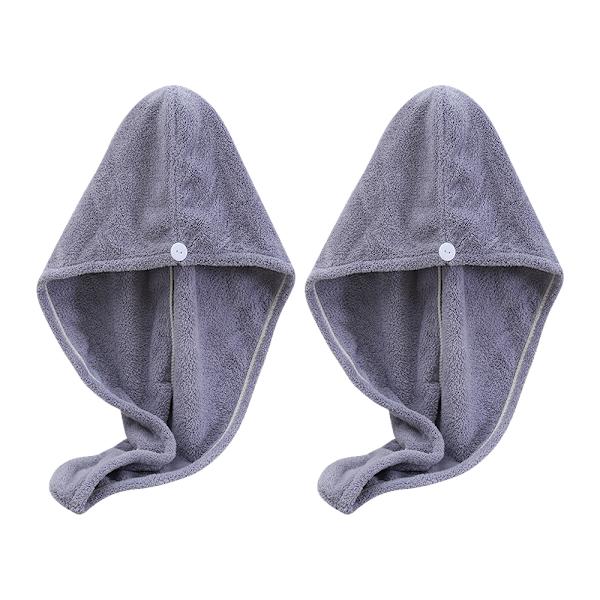 2-pack handduk för hårturban - Ultraabsorberande, snabbtorkande