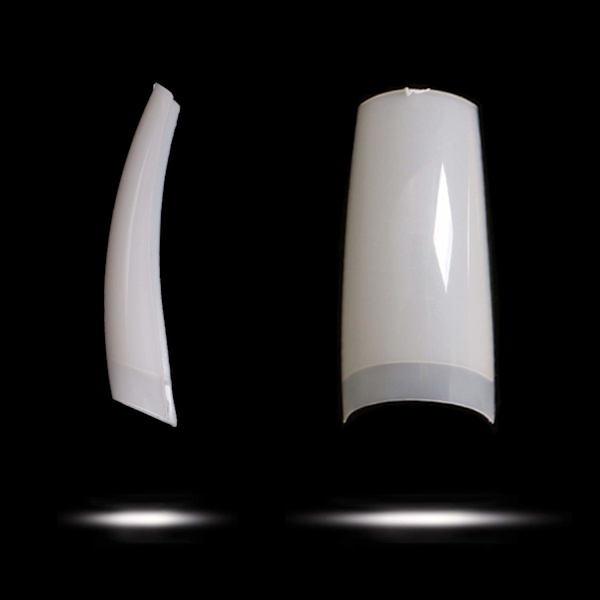 Akrylnaglar - Franska nagelspetsar  500 st Falska naglar Halv täckning Falska naglar  DIY Nagelkonst, 10 storlekar