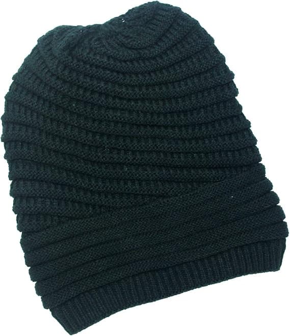 Dame Kabel Strikket Hue Slouchy Strik Huer Skull Cap