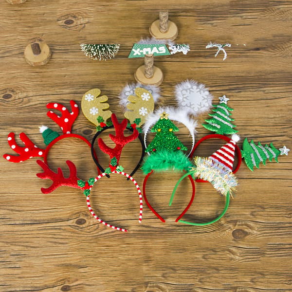 Julehårbøjler til julefester, gaver, kvinder, piger, børn