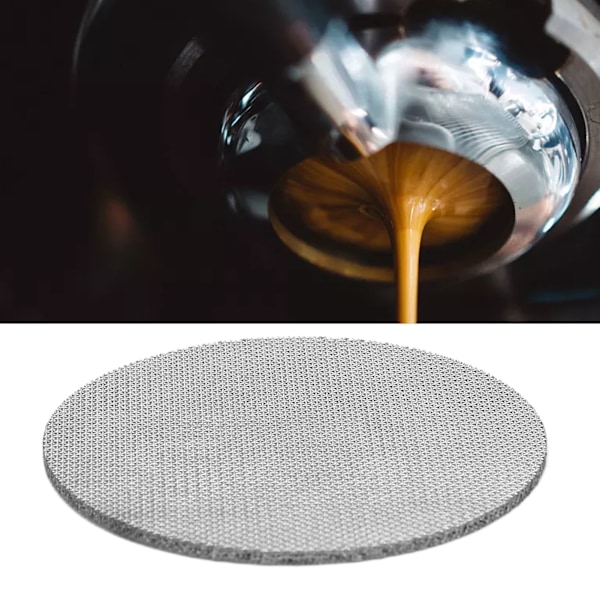53,5 mm Kaffeefilternett Puck-skjerm Rustfritt Stål Flerlags Sintrat Kaffeefilter Håndholdt Rundt Kaffeefilterplate 100 μm
