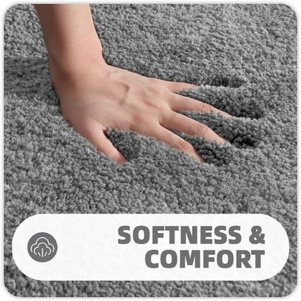 Antislip bademåtte, bademåtte, maskinvaskbar gulvmåtte med blød mikrofiber